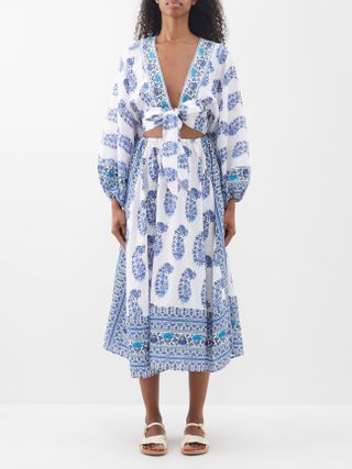 Boteh + Mar Floral-Print Organic-Cotton Dress