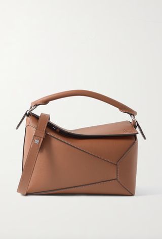 Loewe + Puzzle Edge Small Textured-Leather Shoulder Bag