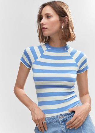 Mango + Striped Print T-Shirt - Women | Mango Usa