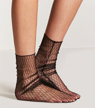 Forever 21 + Sheer Mesh Fishnet Socks