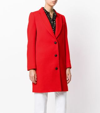 Lanvin + Single Breasted Whipcord Coat