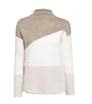 Matalan + Colourblock Funnel Neck Jumper