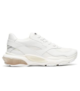 Valentino + Bounce Low-Top Leather Trainers