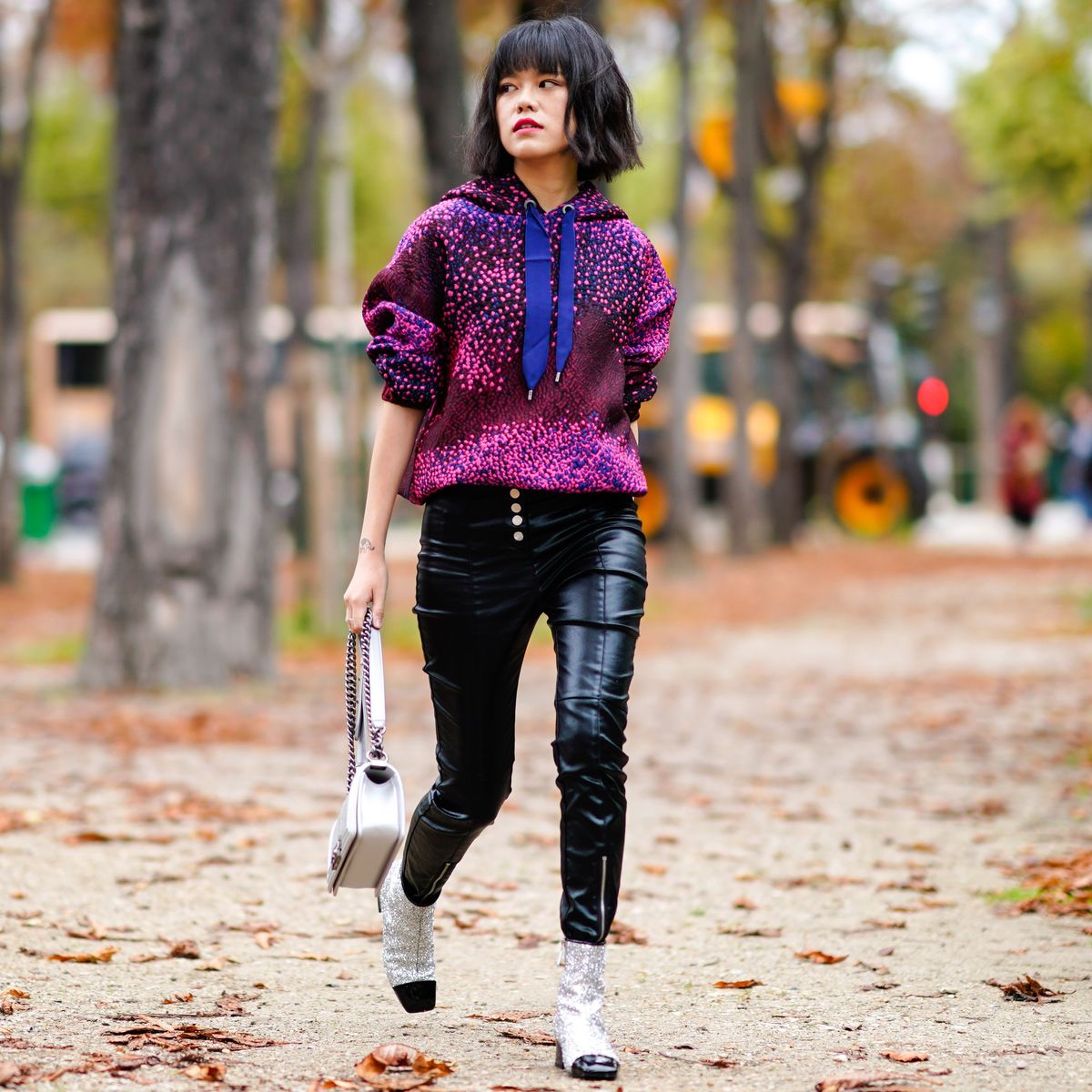 The Coolest Outfits With Vinyl Pants