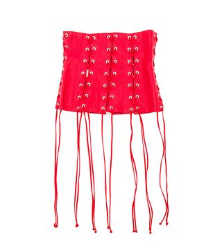 Unravel + Leather All Over Lace Up Corset