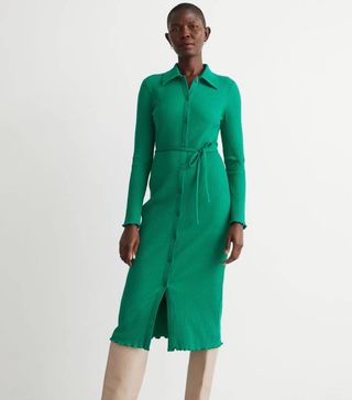 & Other Stories + Buttoned Polo Midi Dress