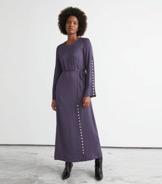 & Other Stories + Buttoned Midi Dress