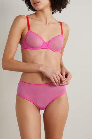 Dora Larsen + + Net Sustain Pixie Clean Recycled-Tulle Briefs