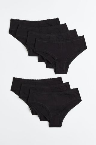 H&M + 7-Pack Cotton Hipster Briefs