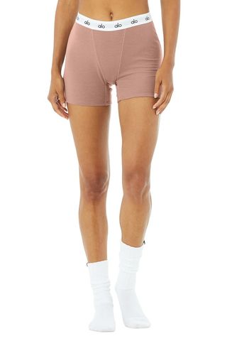 ALO + Icon Ribbed Boyshort