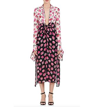 Proenza Schouler + Women's Floral Silk Georgette Fitted Dress