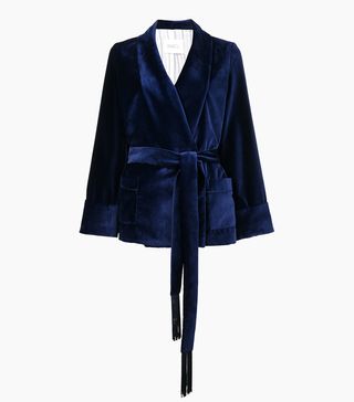 Racil + Tassel Tie Velvet Kimono Jacket