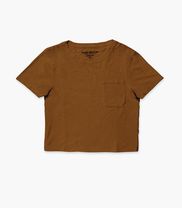 Richer Poorer + Boxy Crop Tee in Tobacco