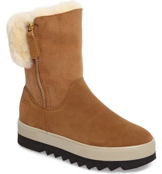 Cougar + Vera Genuine Shearling Waterproof Boot