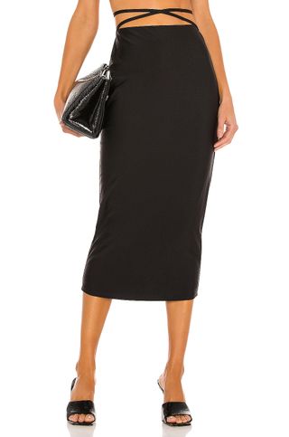 Afrm + Saorise Skirt in Noir