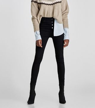 Zara + High Waist Jeans