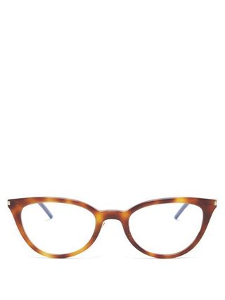 Saint Laurent + Cat Eye Acetate Glasses