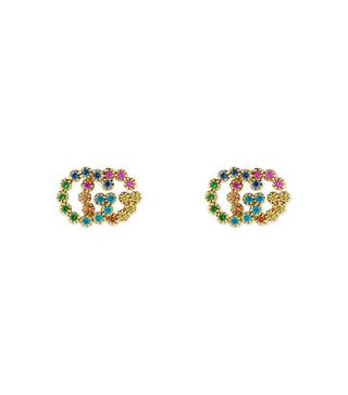Gucci + Double-G Multistone Stud Earrings