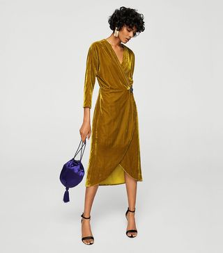 Mango + Velvet Crossed Dress