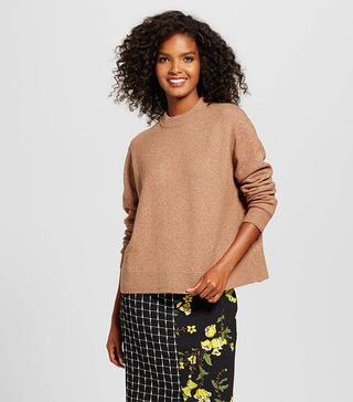 Who What Wear + Cropped Ottoman Sweater