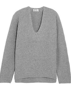 Acne Studios + Deborah Oversized Ribbed Wool Sweater