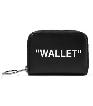 Off-White + Printed Textured-Leather Wallet
