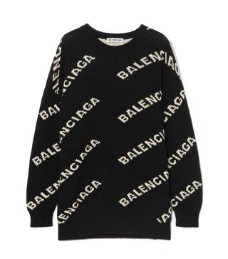Balenciaga + Intarsia Knitted Sweater