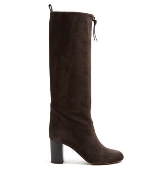 Chloé + Paisley Suede Knee-High Boots