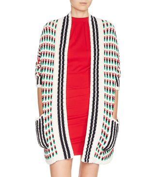 Maje + Marcella Long Multicolor Cardigan