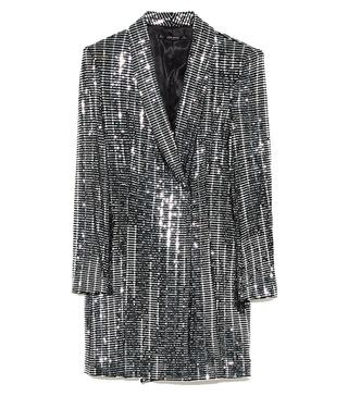 Zara + Metallic Blazer Dress