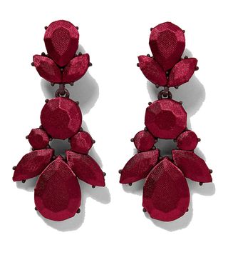 Zara + Fabric-Lined Earrings