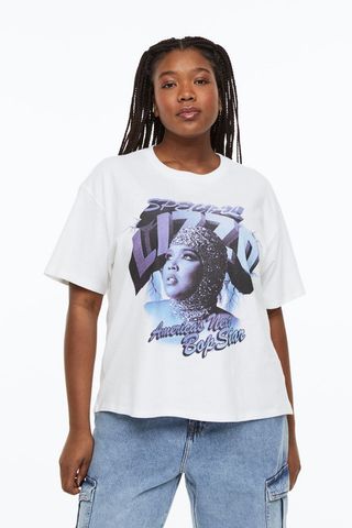 H&M + Oversized Printed T-Shirt