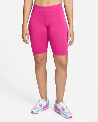 Nike + Mid-Rise Biker Shorts