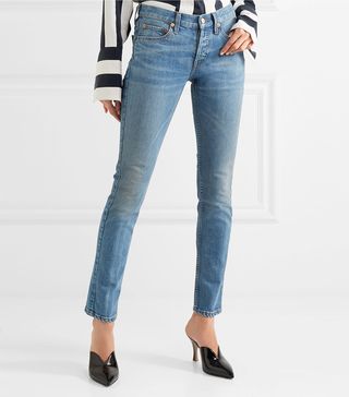 Re/Done + Low-Rise Skinny Jeans