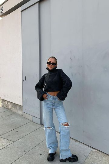 How to Style Wide-Leg Jeans: 21 Outfit Ideas to Try | Who What Wear