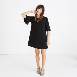 Madewell + Flutter-Sleeve Mini Dress