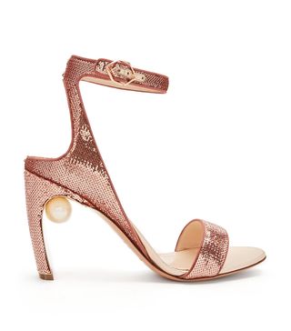 Nicholas Kirkwood + Lola Faux-Pearl Sequin-Embellished Sandals