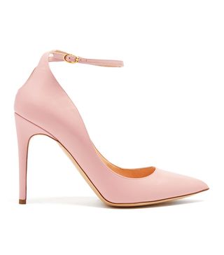 Rupert Sanderson + Balance Point-Toe Leather Pumps