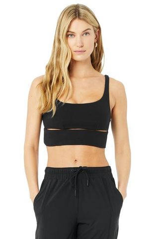 Alo Yoga + Slit Bra - Black