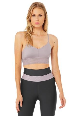 Alo Yoga + Lavish Bra in Lavender Smoke