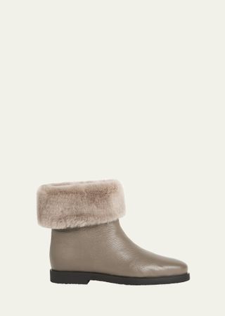 Toteme + Off-Duty Faux Fur Ankle Boots
