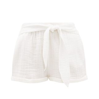 Anaak + Maithili Belted Cotton Shorts