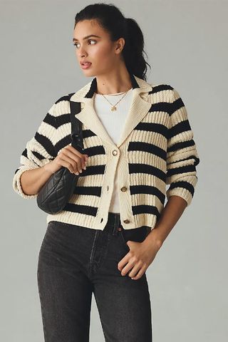 Antropologie + Maeve Polo Cardigan Sweater