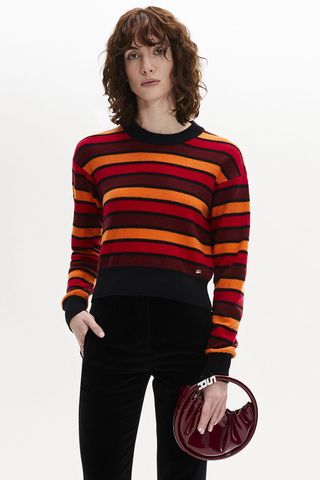 Sonia Rykiel + Wool and Cashmere Striped Jumper