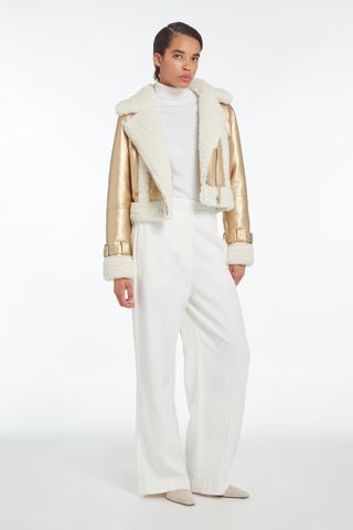 Apparis + Jay Metallic Gold/Ivory Coat