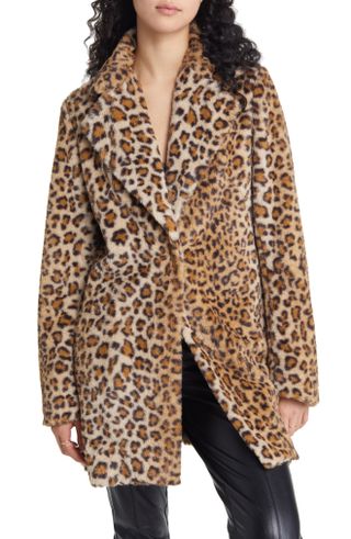 Lulus + Harleston Leopard Faux Fur Coat