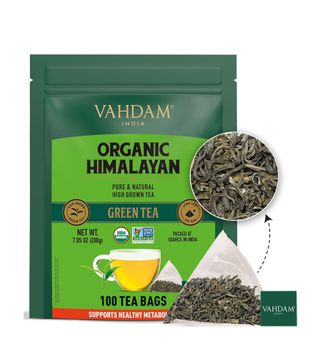 Vahdam + Organic Himalayan Green Tea Leaves (100 Tea Bags)