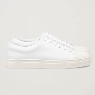 Cos + Rubber-Detailed Leather Sneakers