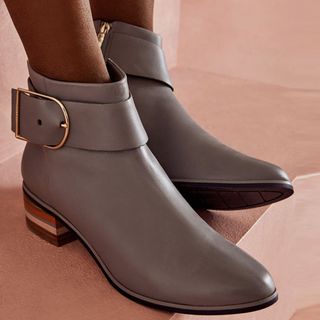 Ted Baker + Robyin Buckled Leather Chelsea Boots