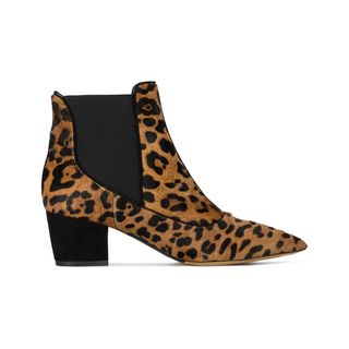 Tabitha Simmons + Shadow Leopard Print Ankle Boots